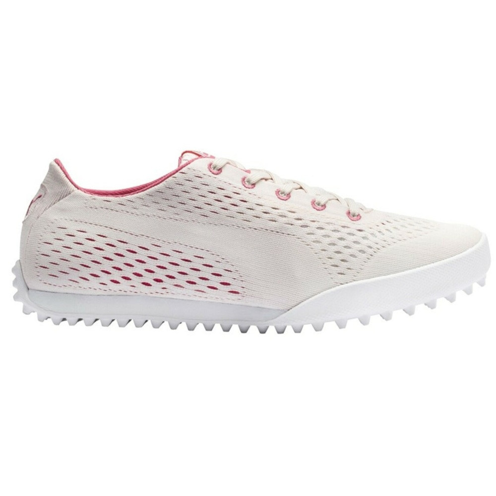 Women's Puma Monolite Cat Spikeless Golf Shoes Rosewater/Rapture